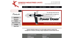 Desktop Screenshot of genesisindustries.com.au