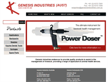 Tablet Screenshot of genesisindustries.com.au